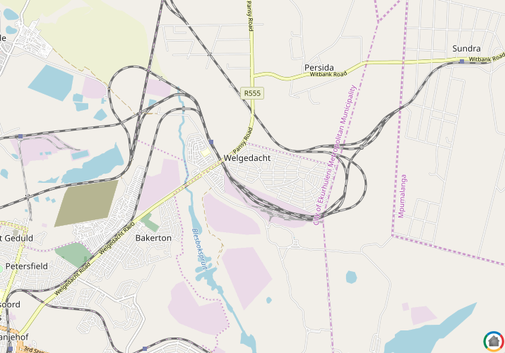 Map location of Welgedacht